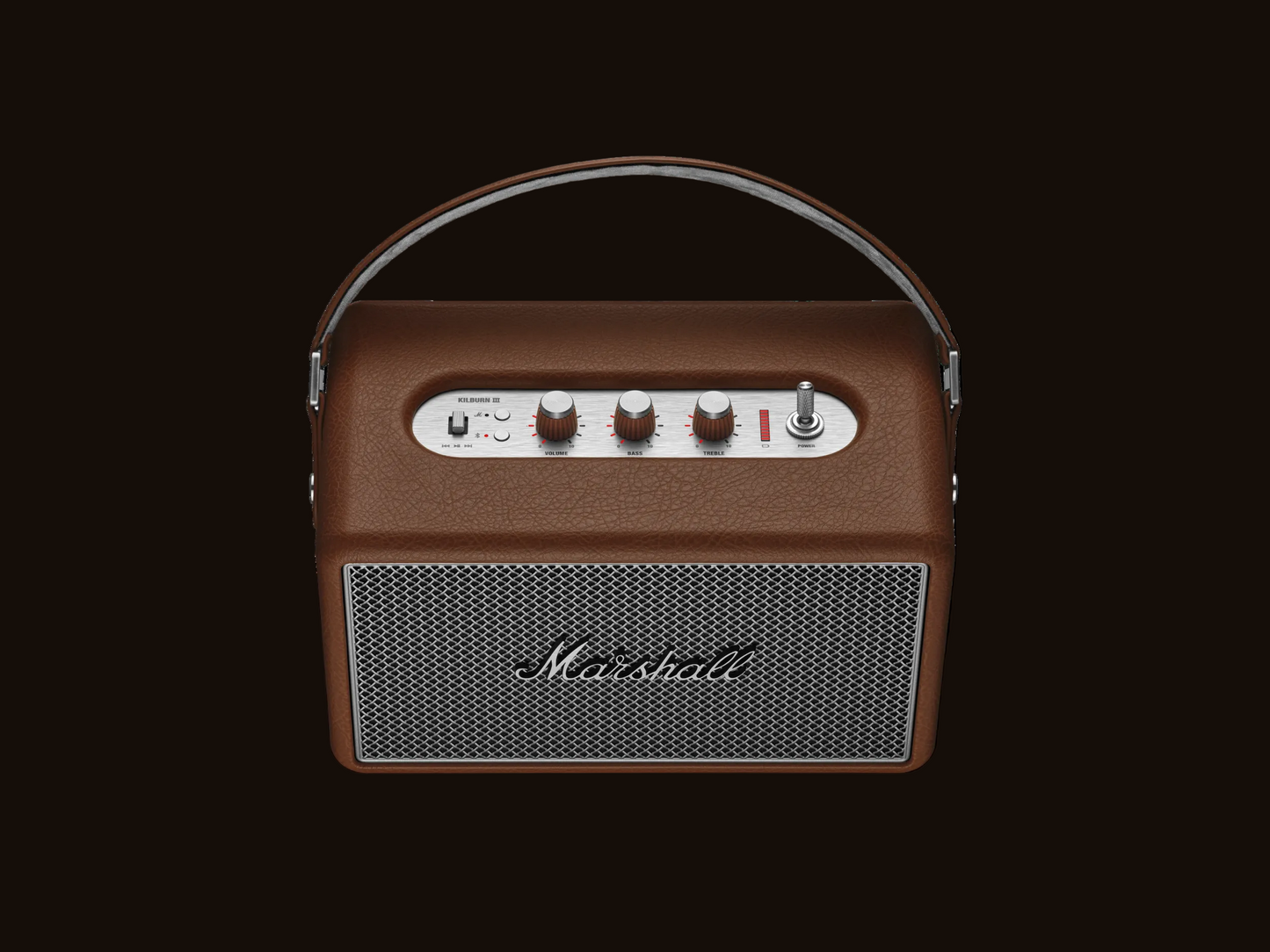 Marshall Kilburn III Bluetooth-Lautsprecher – über 50 Std. Akku | IP54 | Brown