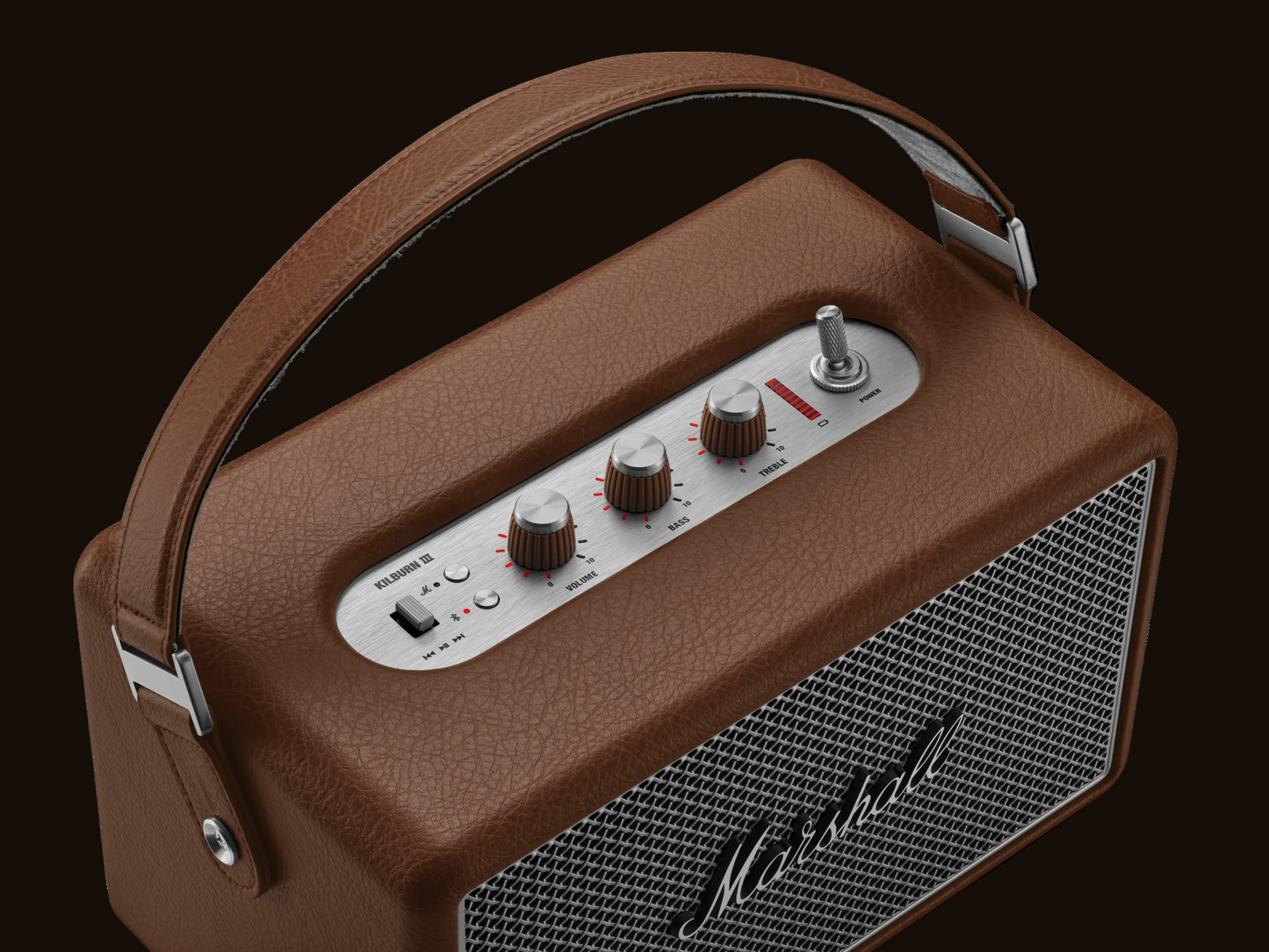 Marshall Kilburn III Bluetooth-Lautsprecher – über 50 Std. Akku | IP54 | Brown