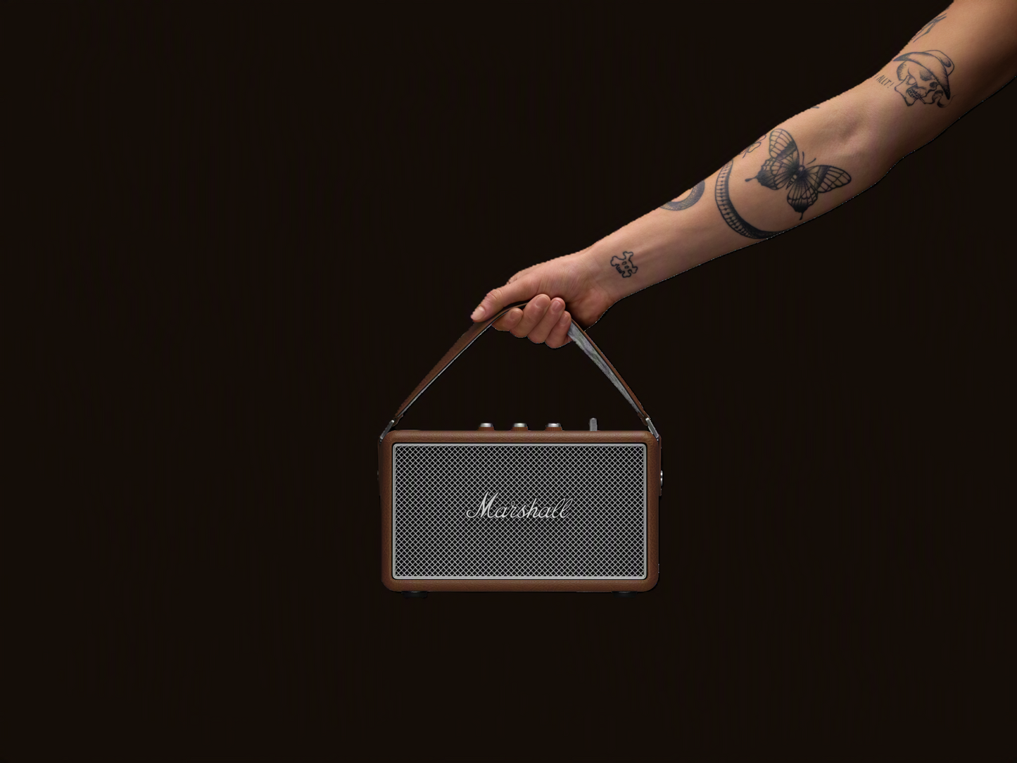 Marshall Kilburn III Bluetooth-Lautsprecher – über 50 Std. Akku | IP54 | Brown