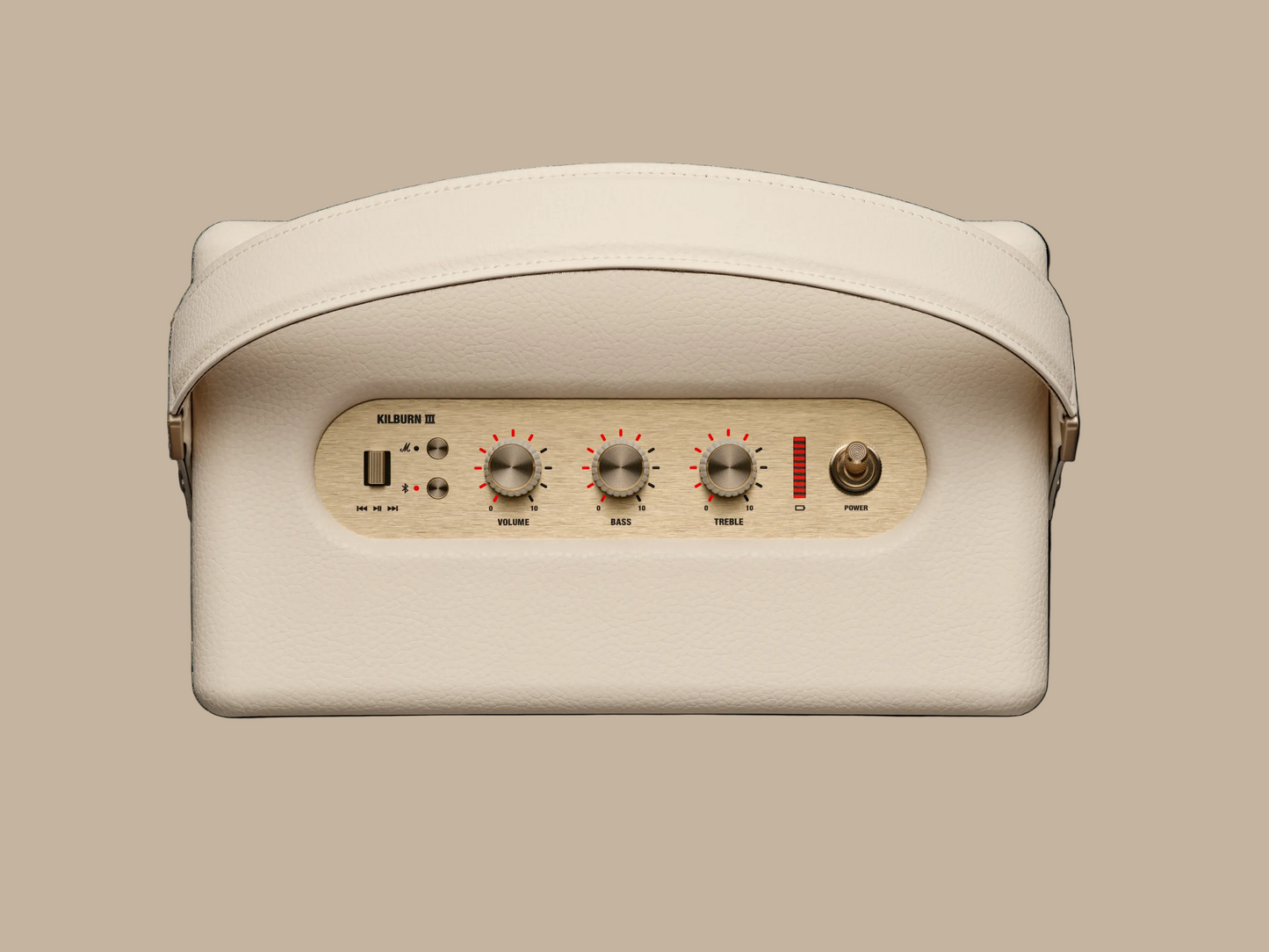 Marshall Kilburn III Bluetooth-Lautsprecher – über 50 Std. Akku | IP54 | Creme