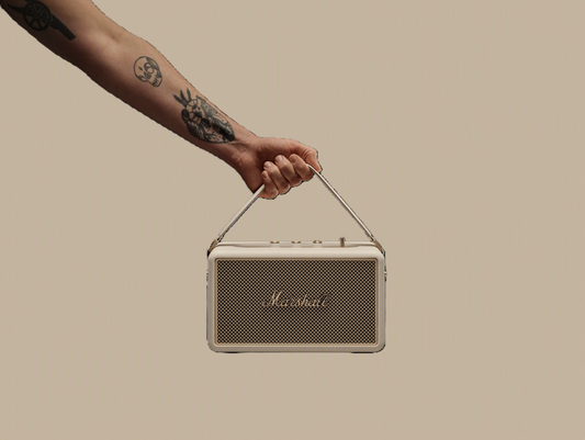 Marshall Kilburn III Bluetooth-Lautsprecher – über 50 Std. Akku | IP54 | Creme