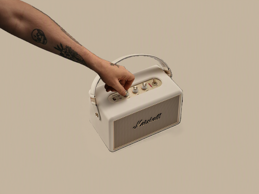 Marshall Kilburn III Bluetooth-Lautsprecher – über 50 Std. Akku | IP54 | Creme