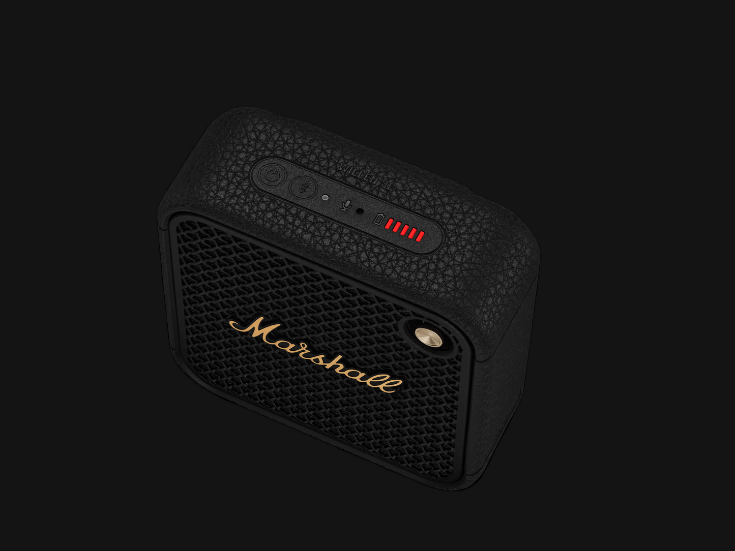 Marshall Willen II Bluetooth-Lautsprecher – wasserdicht (IP67) | 17 Std. Akku | Black & Brass