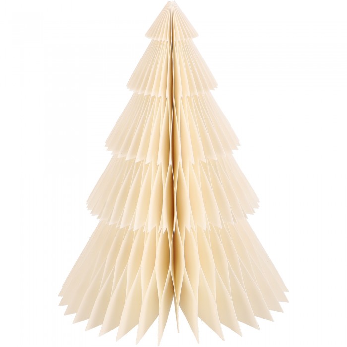 Bože Papiertanne Creme – Weihnachtsdeko 30 cm