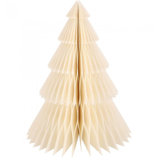 Bože Papiertanne Creme – Weihnachtsdeko 30 cm