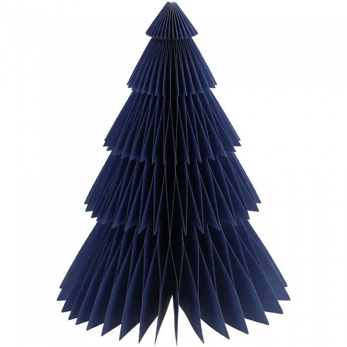 Bože Papiertanne Blau – Weihnachtsdeko 30 cm