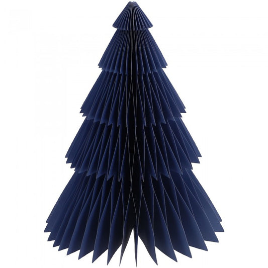 Bože Papiertanne Blau – Weihnachtsdeko 30 cm