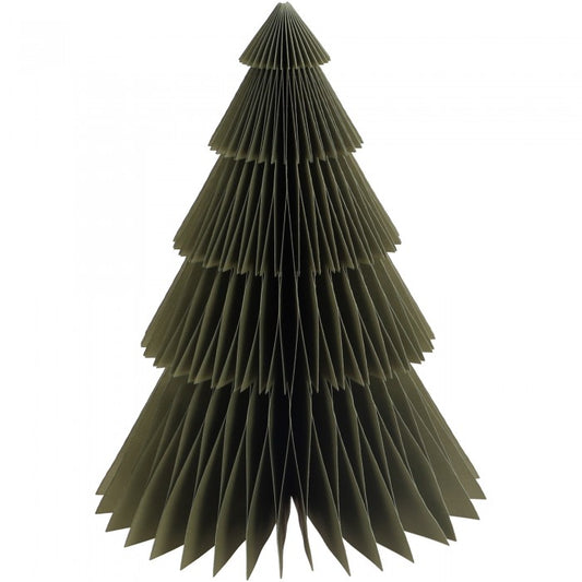 Bože Papiertanne Grün - Oliv– Weihnachtsdeko 30 cm