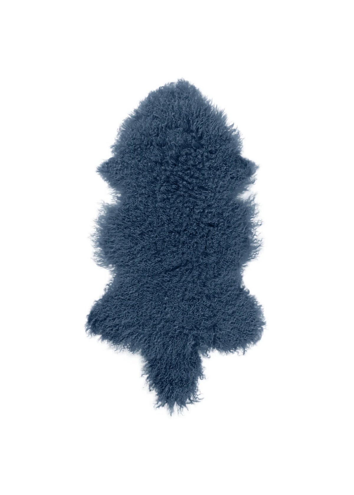 Tibetisches Lammfell Hellblau – ca. 90–100 × 55–65 cm