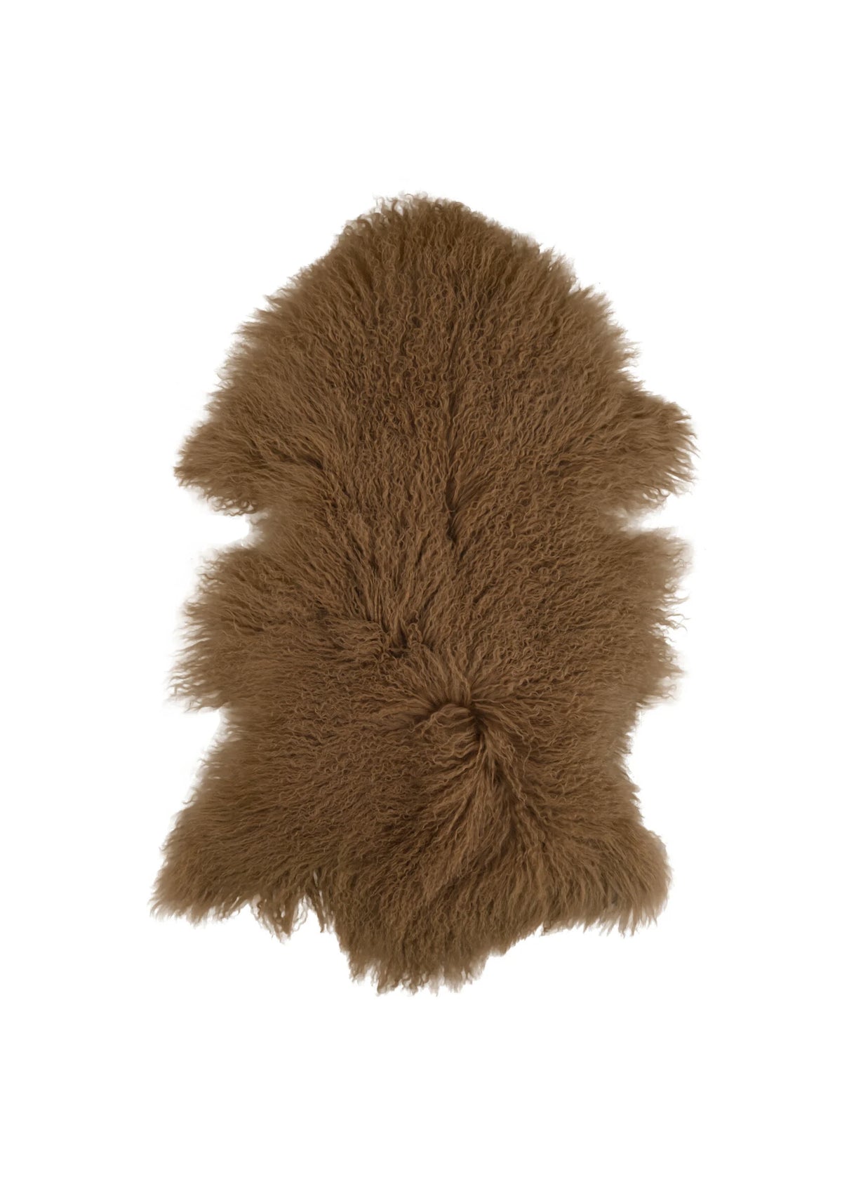 Tibetisches Lammfell Braun – ca. 90–100 × 55–65 cm
