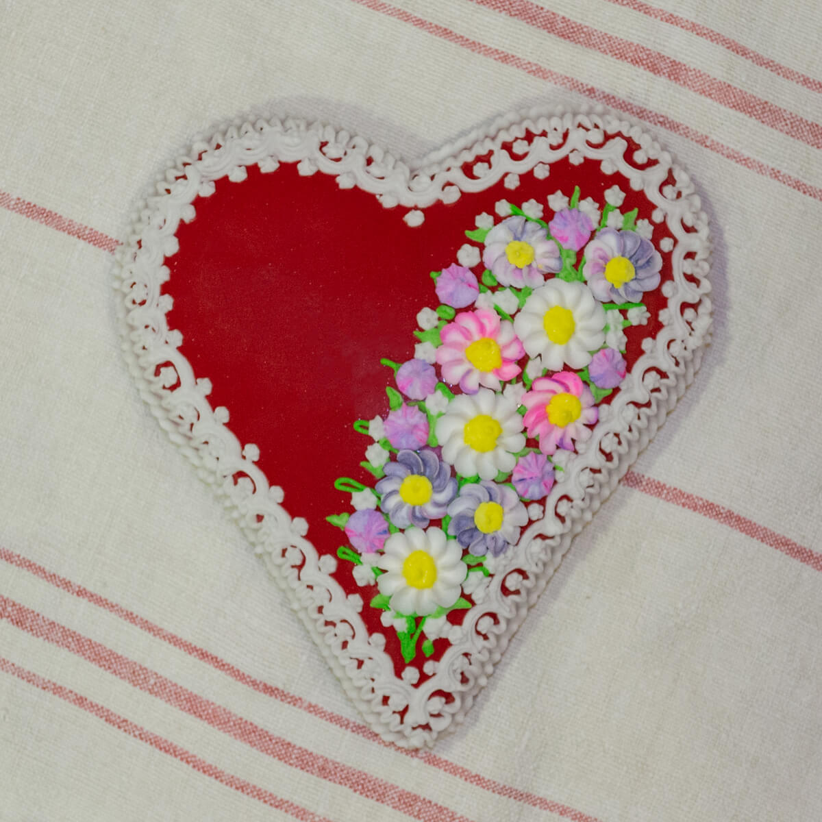 Licitar Herz - Handgefertigte Dekoration aus Kroatien, 25 cm